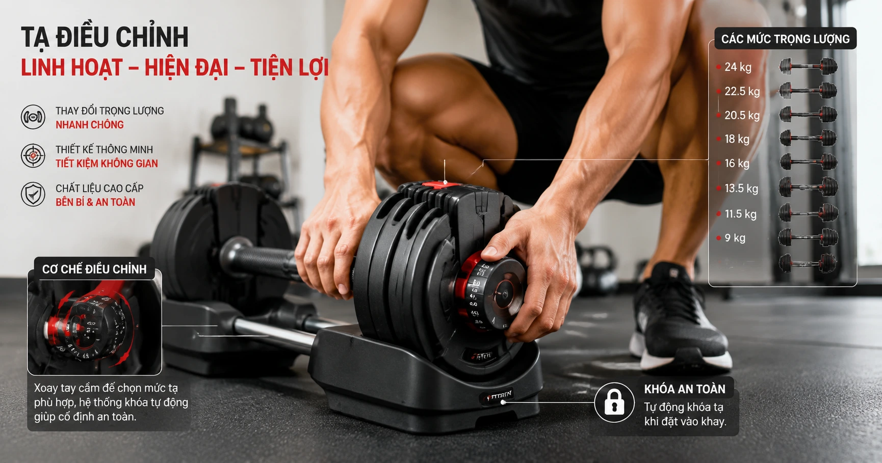 Tìm Hiểu Chi Tiết Về tạ điều chỉnh – Công Cụ Luyện Tập Linh Hoạt Hiện Nay - image 2