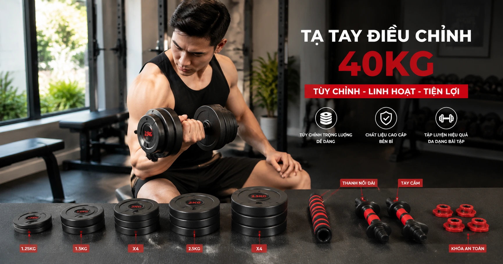 Chi Tiết Về tạ tay tháo lắp 40kg Và Các Loại Tạ Được Ưa Chuộng Hiện Nay - image 2